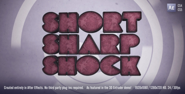 After Effects Project - VideoHive Short Sharp Shock 308680 After Effects Project - VideoHive Short Sharp Shock 308680