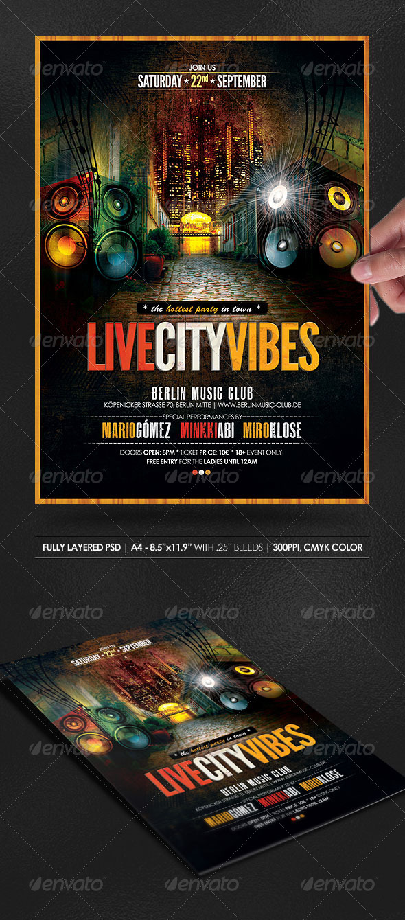 GraphicRiver Live City Vibes Poster Flyer 2985366 GraphicRiver Live City Vibes Poster Flyer 2985366