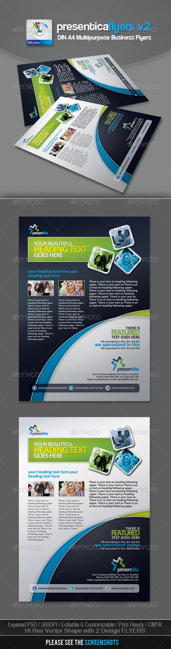GraphicRiver Presentica Corporate Business Flyers v.2 2986973 GraphicRiver Presentica Corporate Business Flyers v.2 2986973