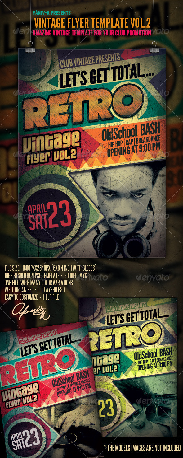 GraphicRiver Vintage Flyer Template Vol.2 2989359 GraphicRiver Vintage Flyer Template Vol.2 2989359
