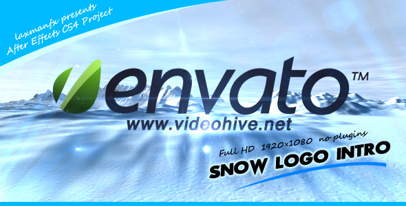 VideoHive Snow Logo Intro 2995850 VideoHive Snow Logo Intro 2995850