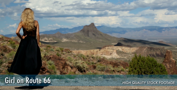 VideoHive Gril On Route 66 2997131 VideoHive Gril On Route 66 2997131