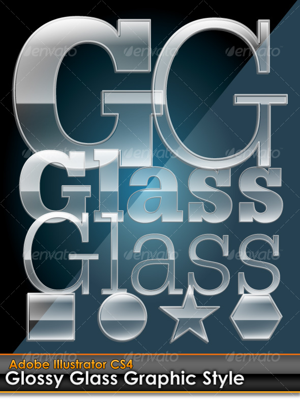 GraphicRiver Glossy Glass Illustrator Graphic Style 98414 GraphicRiver Glossy Glass Illustrator Graphic Style 98414