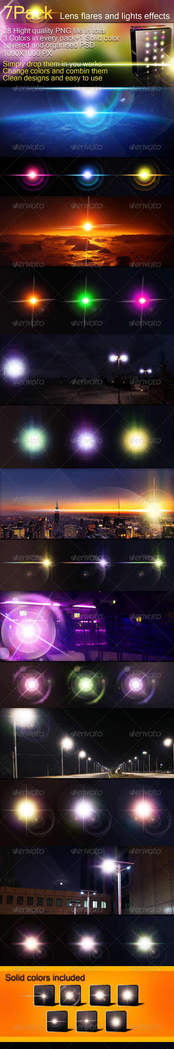 GraphicRiver 7 packs-Lens Flares and Light Effects 308931 GraphicRiver 7 packs-Lens Flares and Light Effects 308931