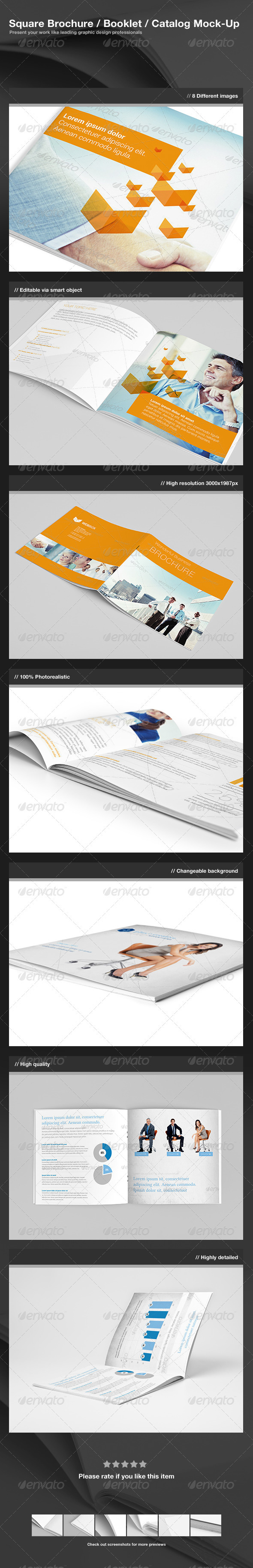 GraphicRiver Square Brochure Booklet Catalog Mock-Up 3019036 GraphicRiver Square Brochure Booklet Catalog Mock-Up 3019036