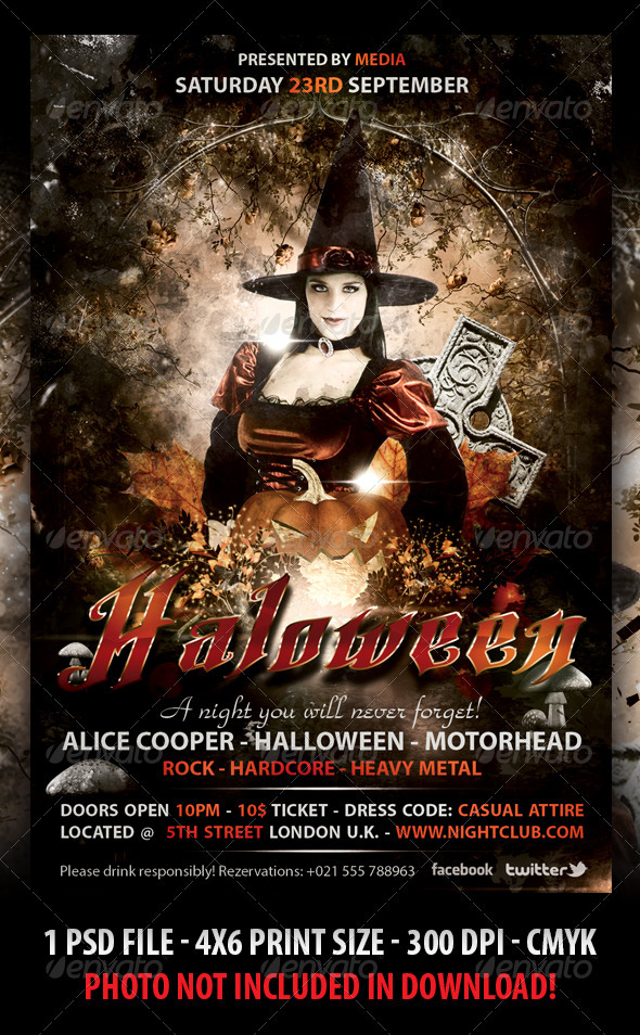 GraphicRiver Halloween Party FLyer 3011350 GraphicRiver Halloween Party FLyer 3011350