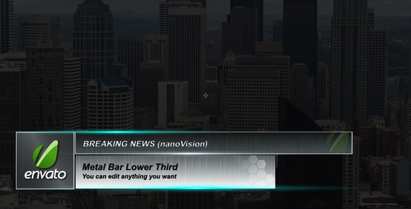 After Effects Project - VideoHive Metal Bar lower third 107493 After Effects Project - VideoHive Metal Bar lower third 107493
