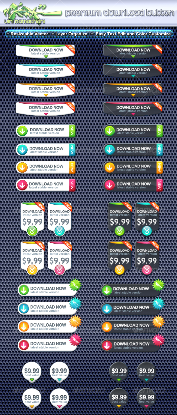 GraphicRiver Premium Download Button 107576 GraphicRiver Premium Download Button 107576
