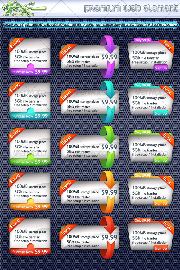GraphicRiver Premium Web Element 107589 GraphicRiver Premium Web Element 107589