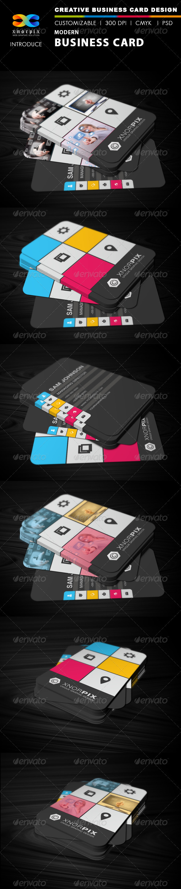 GraphicRiver Modern Business Card 3025368 GraphicRiver Modern Business Card 3025368