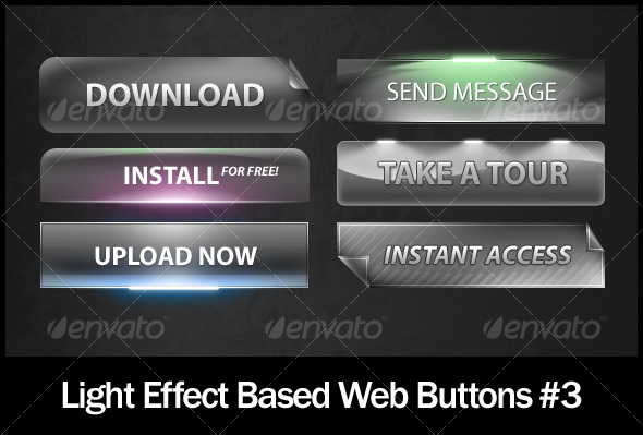 GraphicRiver Light Effect Based Web Buttons #3 105896 GraphicRiver Light Effect Based Web Buttons #3 105896