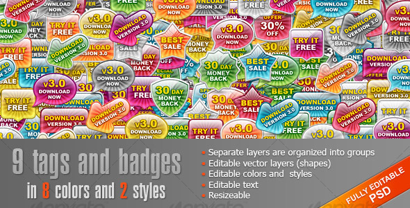 GraphicRiver Glass Tags and Badges 108092 GraphicRiver Glass Tags and Badges 108092