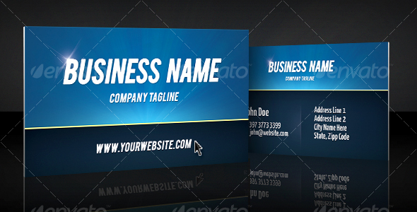 GraphicRiver Print ready bold clean professional business card 108256 GraphicRiver Print ready bold clean professional business card 108256