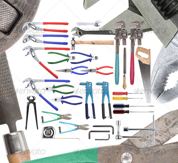 GraphicRiver Handtools Set 01 108351 GraphicRiver Handtools Set 01 108351