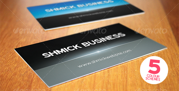 GraphicRiver Print ready shmick professional business card 108003 GraphicRiver Print ready shmick professional business card 108003