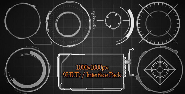 VideoHive 9 HUD Interface Pack 3053825 VideoHive 9 HUD Interface Pack 3053825