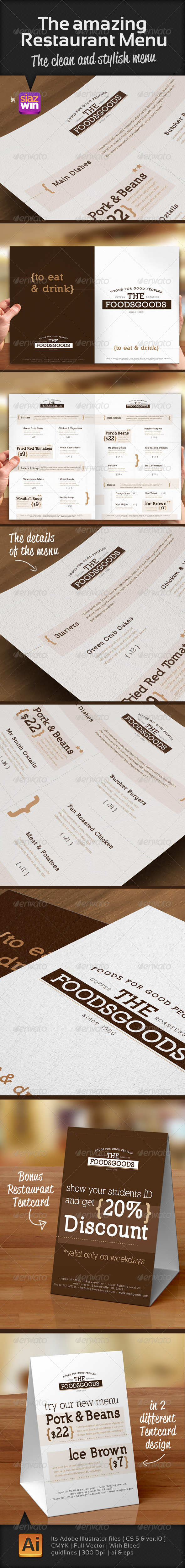 GraphicRiver The Amazing Restaurant Menu 1 3068663 GraphicRiver The Amazing Restaurant Menu 1 3068663