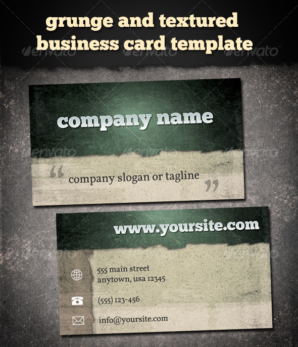 GraphicRiver Grunge & Textured Business Card 109207 GraphicRiver Grunge & Textured Business Card 109207