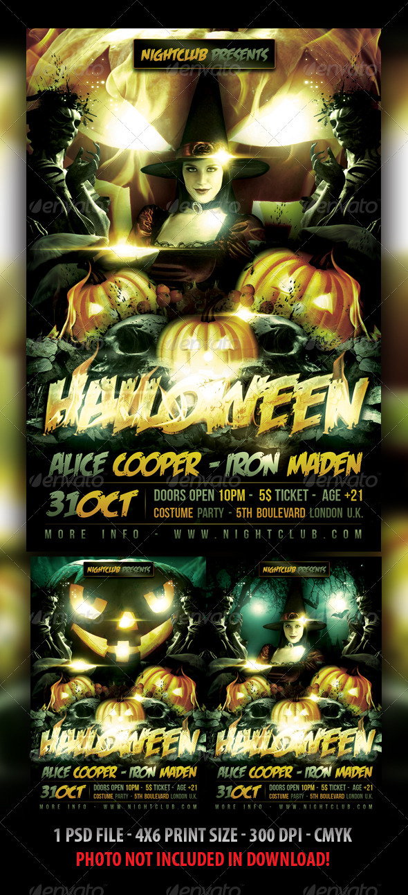 GraphicRiver Halloween Flyer Template 3060009 GraphicRiver Halloween Flyer Template 3060009