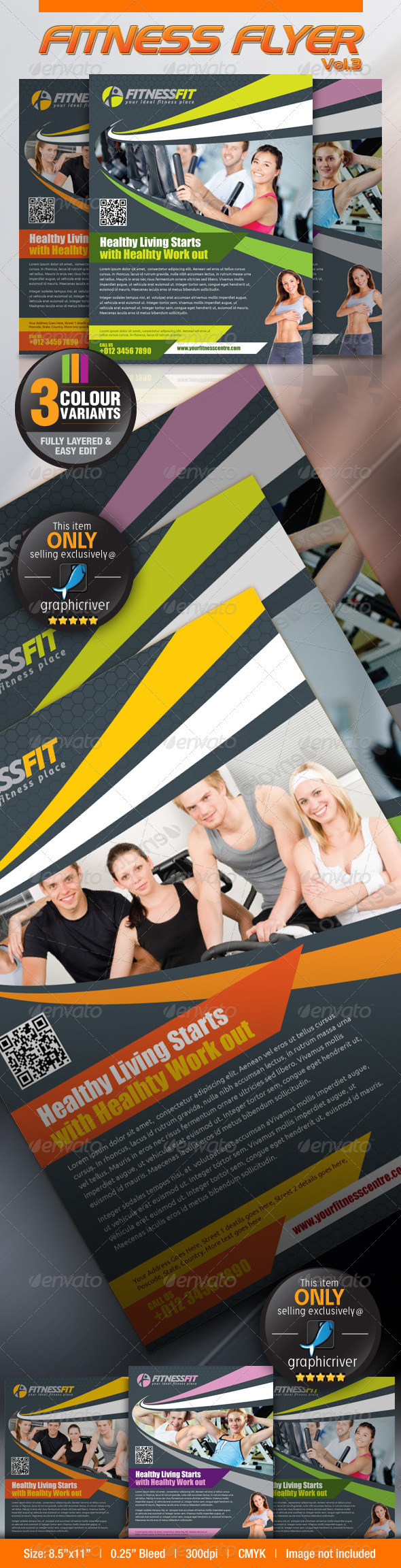 GraphicRiver Fitness Flyer Vol.3 2758427 GraphicRiver Fitness Flyer Vol.3 2758427
