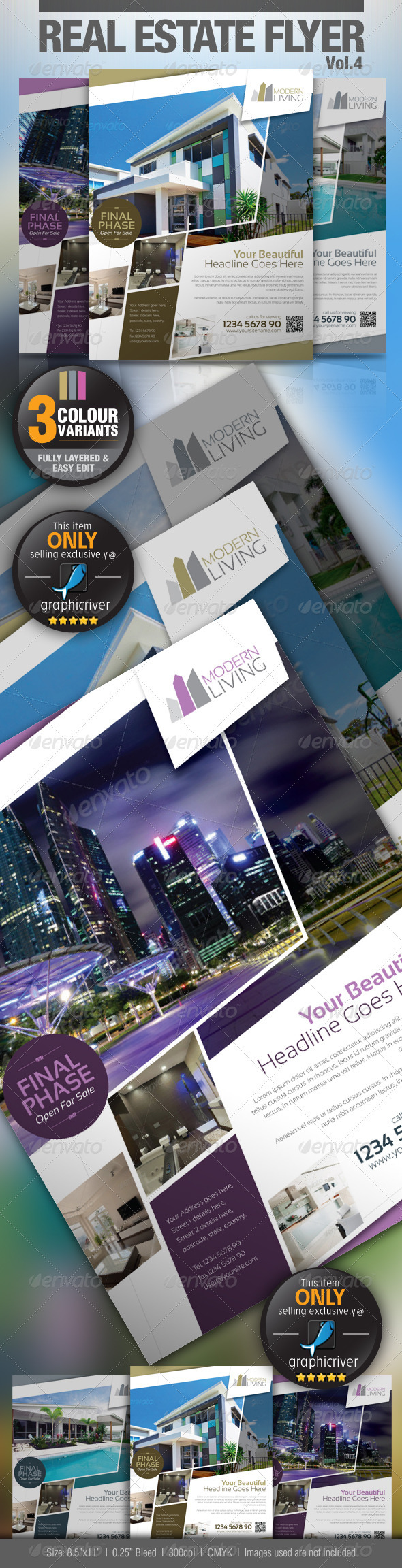 GraphicRiver Real Estate Flyer Vol.4 2879155 GraphicRiver Real Estate Flyer Vol.4 2879155