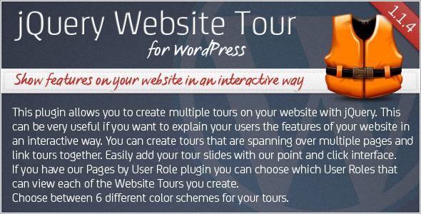 CodeCanyon jQuery Website Tour for WordPress 335968 CodeCanyon jQuery Website Tour for WordPress 335968