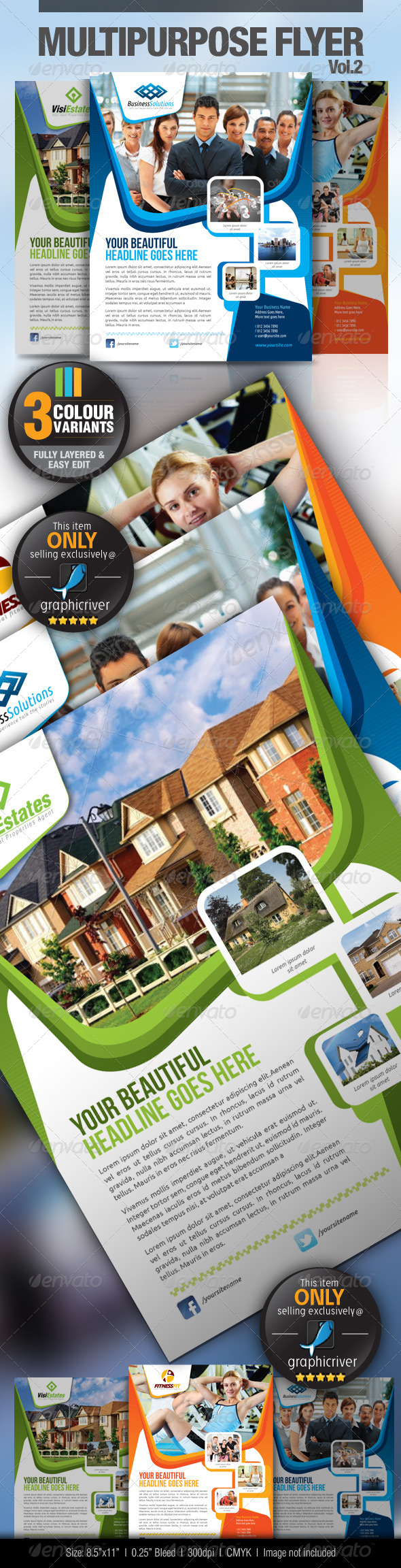 GraphicRiver Multipurpose Business Flyer Vol.2 2615944 GraphicRiver Multipurpose Business Flyer Vol.2 2615944