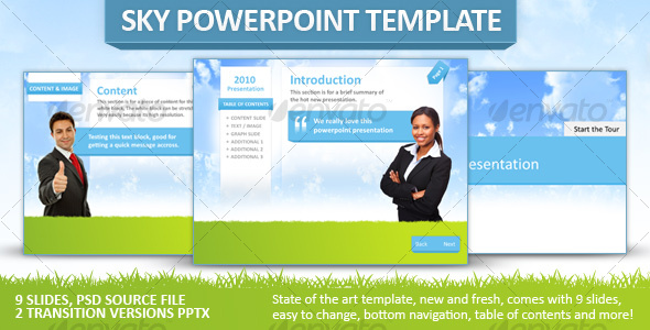 GraphicRiver Fresh Sky Powerpoint Template 109779 GraphicRiver Fresh Sky Powerpoint Template 109779