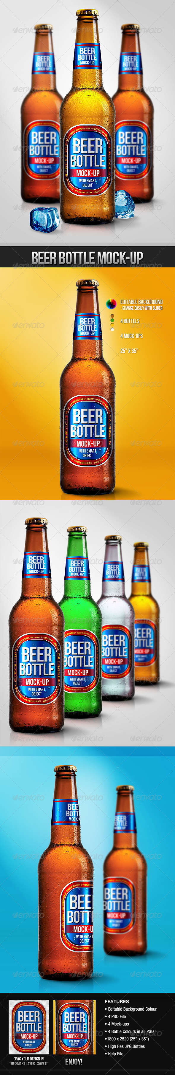 GraphicRiver Beer Bottle Mock-Ups 3099590 GraphicRiver Beer Bottle Mock-Ups 3099590