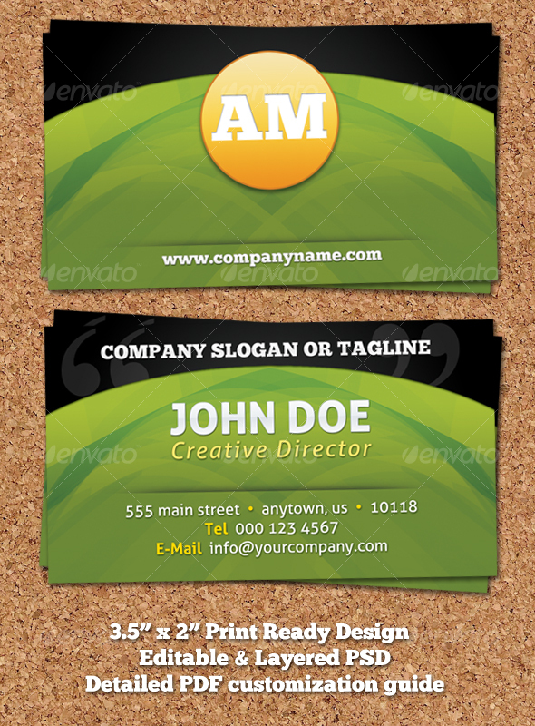 GraphicRiver Modern Colorful Business Card Design 109857 GraphicRiver Modern Colorful Business Card Design 109857