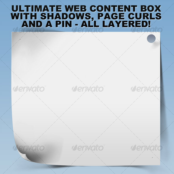 GraphicRiver Ultimate Web Content Box w Shadows and Curls 110010 GraphicRiver Ultimate Web Content Box w Shadows and Curls 110010