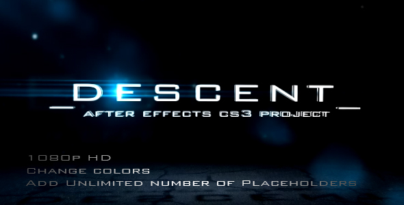 After Effects Project - VideoHive DESCENT 110117 After Effects Project - VideoHive DESCENT 110117