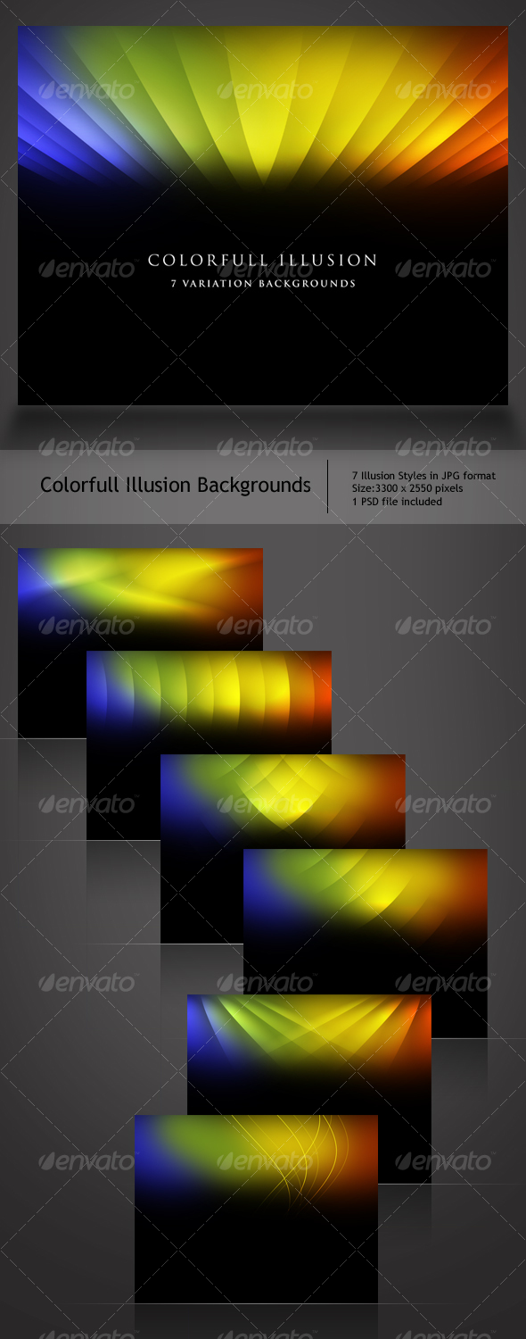 GraphicRiver Colorful Illusion Backgrounds 109702 GraphicRiver Colorful Illusion Backgrounds 109702