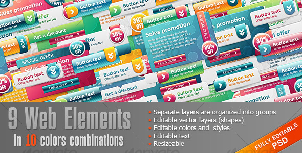 GraphicRiver Bright Web Elements 108033 GraphicRiver Bright Web Elements 108033
