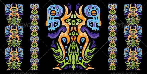 GraphicRiver Psychedelic ornament element 111462 GraphicRiver Psychedelic ornament element 111462
