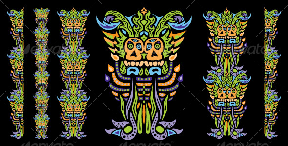 GraphicRiver Psychedelic ornament element 111674 GraphicRiver Psychedelic ornament element 111674