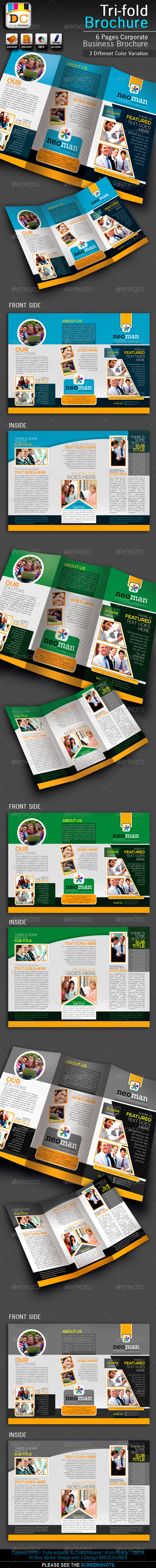 GraphicRiver NeoMan Tri-fold Corporate Business Brochure 3167365 GraphicRiver NeoMan Tri-fold Corporate Business Brochure 3167365
