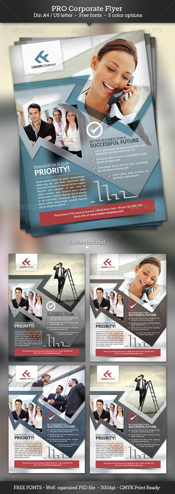 GraphicRiver Pro Corporate Flyer Template 3168398 GraphicRiver Pro Corporate Flyer Template 3168398