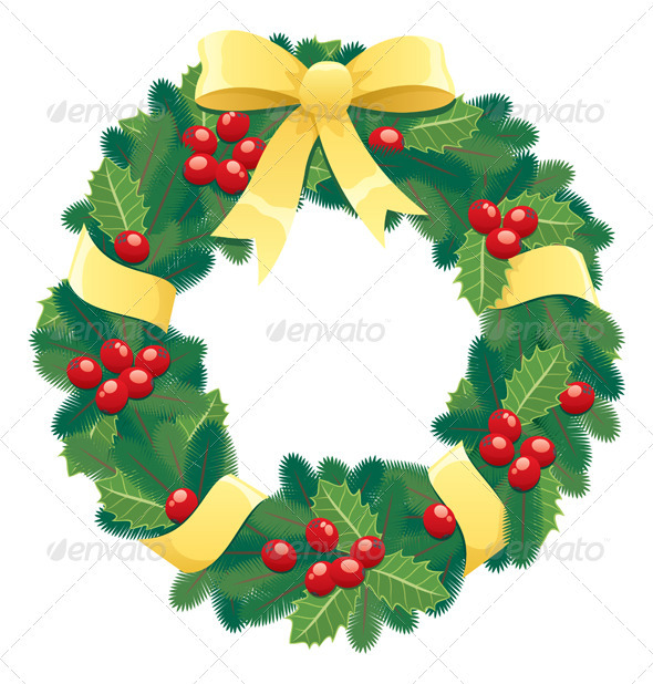 Leaf Wreath Outline Image » Tinkytyler.org - Stock Photos &amp; Graphics