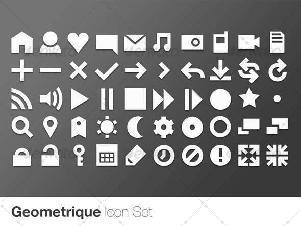 GraphicRiver Geometrique Icon Set 50 Vector Icons 111647 GraphicRiver Geometrique Icon Set 50 Vector Icons 111647