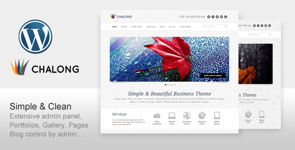 ThemeForest Chalong Simple and Clean for Business Portfolio 159780 ThemeForest Chalong Simple and Clean for Business Portfolio 159780