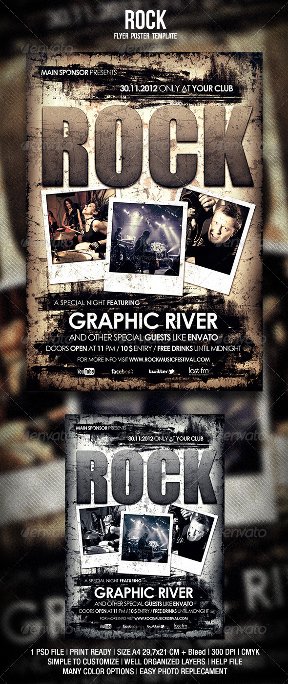 GraphicRiver Rock Flyer Poster 2 3229824 GraphicRiver Rock Flyer Poster 2 3229824