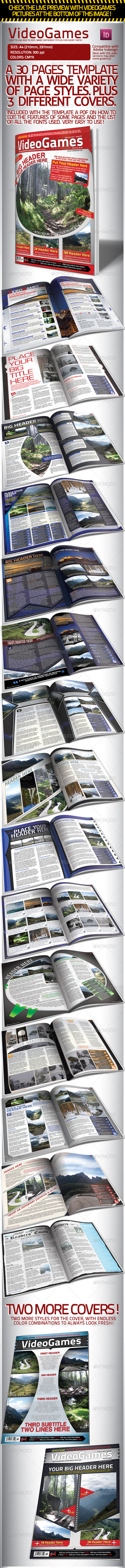 Graphic River Videogames Magazine Template with 3 Covers Print Templates - Magazines 1528979 Graphic River Videogames Magazine Template with 3 Covers Print Templates - Magazines 1528979