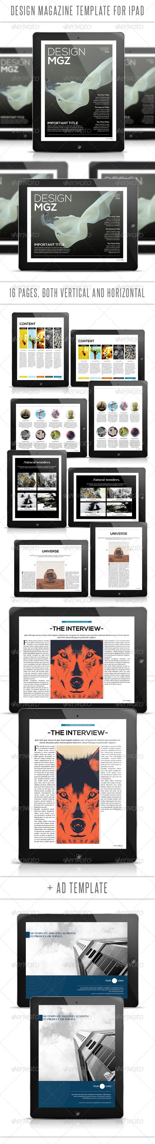 GraphicRiver Design Tablet Magazine Template 3267527 GraphicRiver Design Tablet Magazine Template 3267527