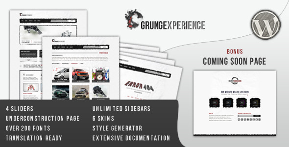 ThemeForest Grungexperience Premium Wordpress Theme 760814 ThemeForest Grungexperience Premium Wordpress Theme 760814