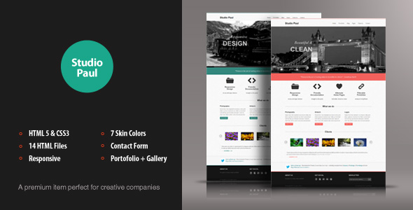 ThemeForest Studio Paul Responsive HTML Theme Site Templates Creative Portfolio 3303069 ThemeForest Studio Paul Responsive HTML Theme Site Templates Creative Portfolio 3303069