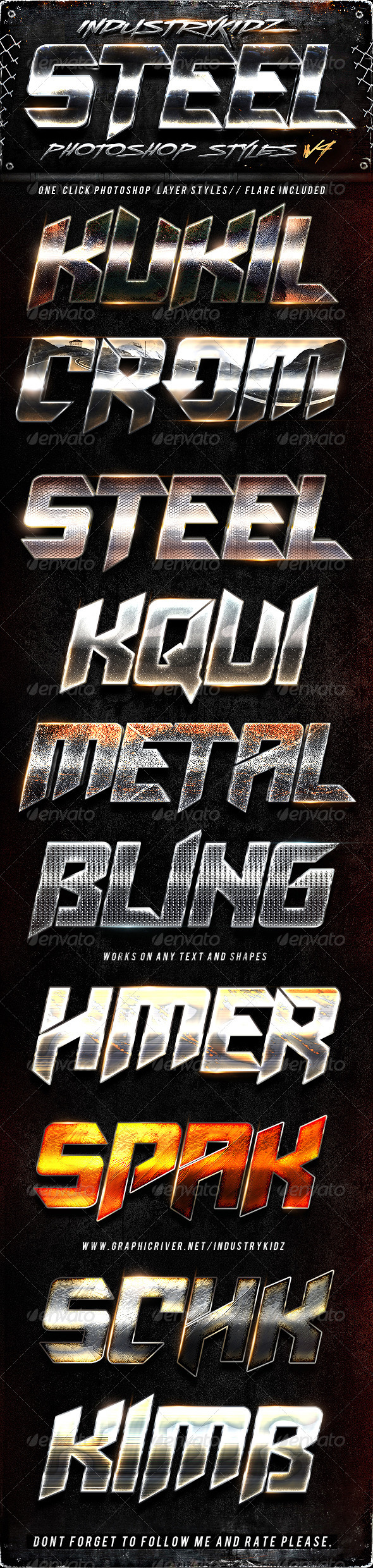 GraphicRiver Steel Photoshop Layers Styles V4 3305150 GraphicRiver Steel Photoshop Layers Styles V4 3305150