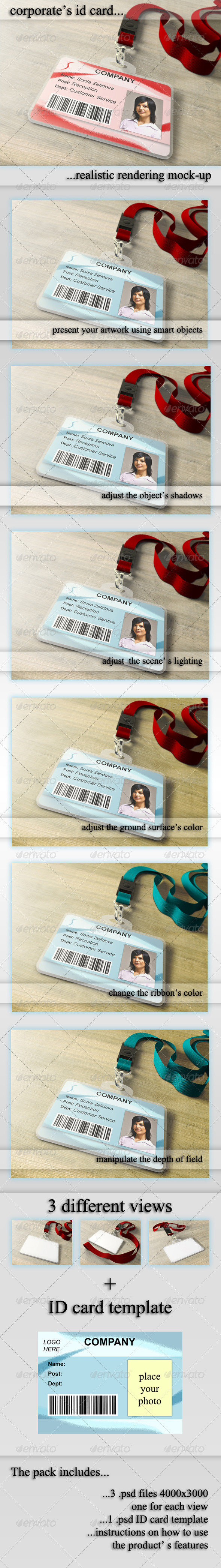GraphicRiver ID Card Holder Mockup 3309925 GraphicRiver ID Card Holder Mockup 3309925