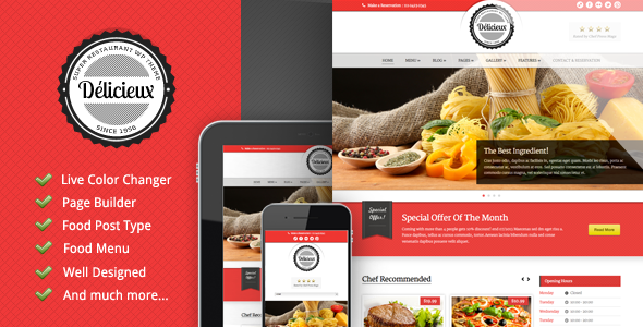 ThemeForest Delicieux Restaurant Wordpress Theme 3346328 ThemeForest Delicieux Restaurant Wordpress Theme 3346328
