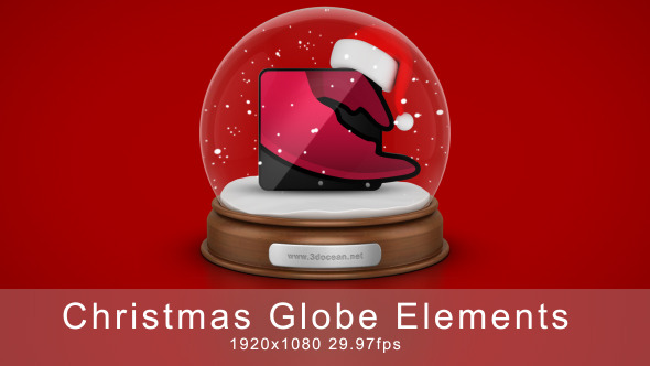 VideoHive Christmas Globe Elements 3351423 VideoHive Christmas Globe Elements 3351423